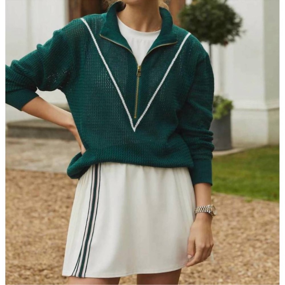 ⭐️VARLEY calva knit top in forest⭐️